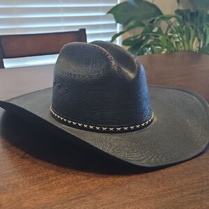 Classic Black Western Hat with Decorative Band